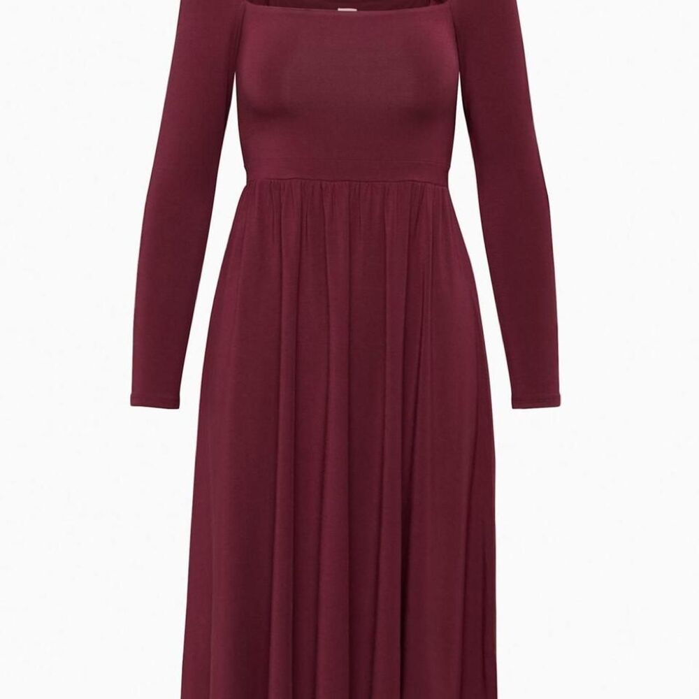 Aritzia Women's Burgundy and Red Dress